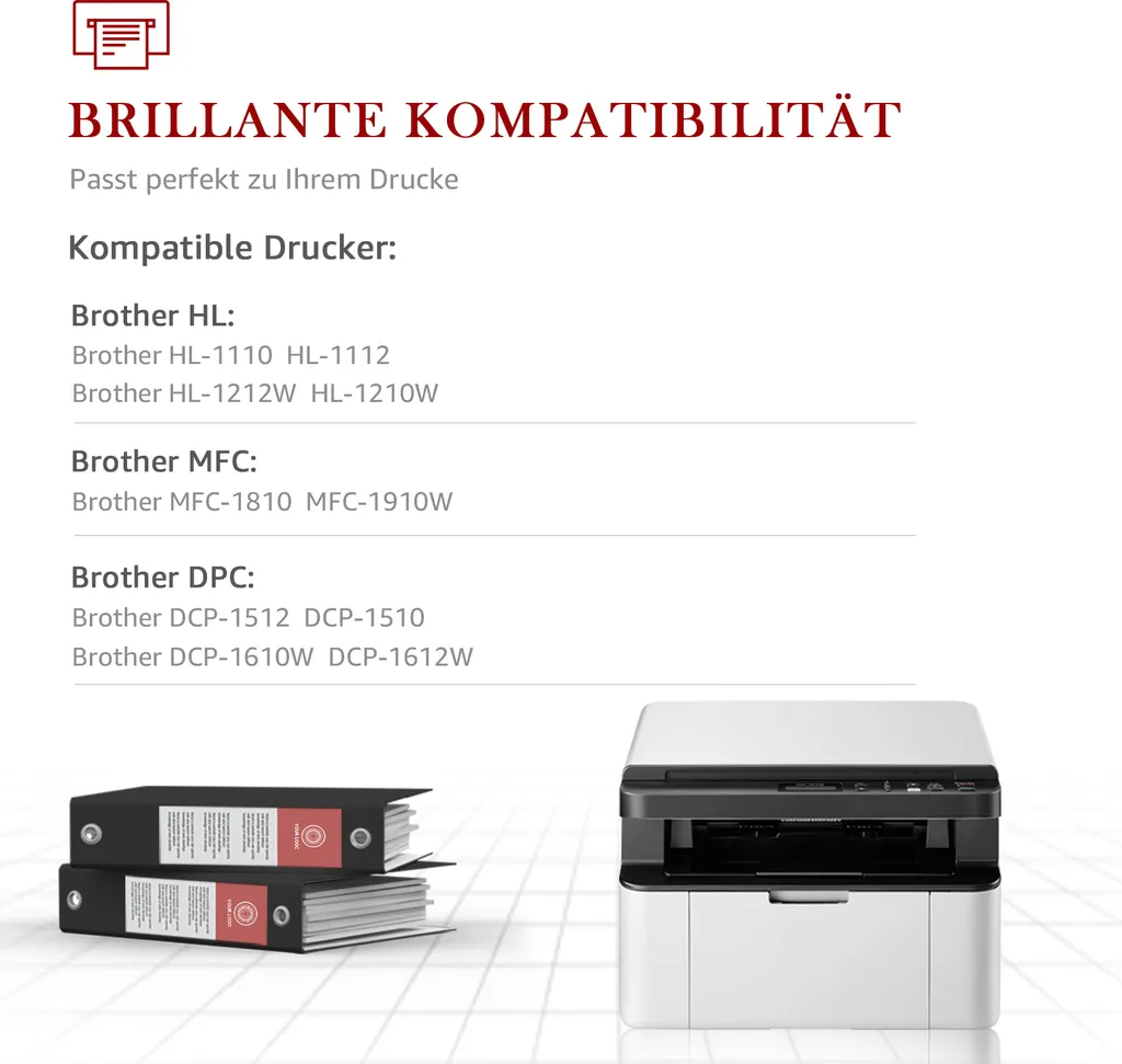 1 Schwarz Kompatible XXL Tonerkartuschen Für Brother TN1050 HL-1212 HL-1110 DCP-1515 DCP-1610 MFC-1810 4 1 Schwarz Kompatible XXL Tonerkartuschen Für Brother TN1050 HL-1212 HL-1110 DCP-1515 DCP-1610 MFC-1810 – Bild 2