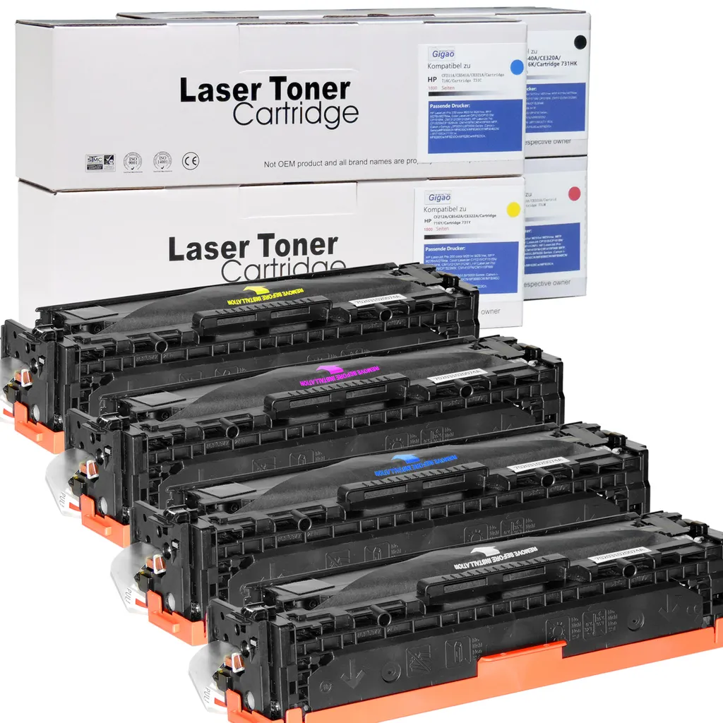 4 Tonerset Kompatibel Für HP Color LaserJet CP1215 Drucker, Tonerkartuschen Ersetzen 125A: 125A BK / CB540A, 125A C / CB541A, 125A M / CB543A & 125A Y / CB542A 3 4 Tonerset Kompatibel Für HP Color LaserJet CP1215 Drucker, Tonerkartuschen Ersetzen 125A: 125A BK / CB540A, 125A C / CB541A, 125A M / CB543A & 125A Y / CB542A