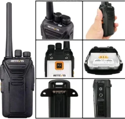 Retevis RT27 Walkie Talkie, 16 Kanäle PMR Funkgeräte Set, CTCSS/DCS VOX Notanruf, Funkgeräte Wiederaufladbar Mit USB Ladeschale, Funkgeräte Für Schule, Sicherheit, Restaurant, Supermarkt -Elektronikpunkt c770bbaf54cbe01a89dd1feec7b51cc1