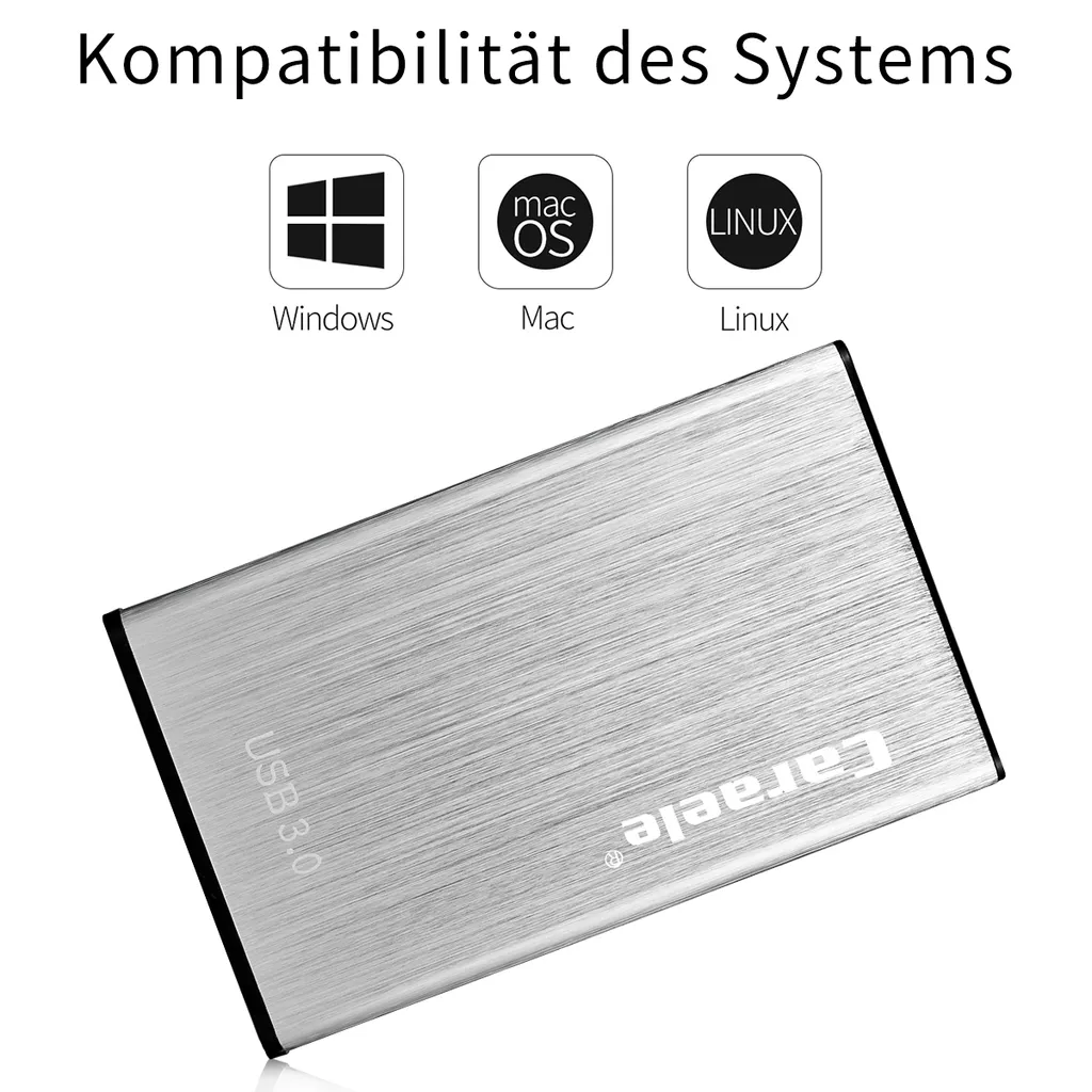 Tragbare 1TB HDD Externe Festplatte (2,5 Zoll) High Speed USB-3.0-Anschluss 5 Tragbare 1TB HDD Externe Festplatte (2,5 Zoll) High Speed USB-3.0-Anschluss – Bild 3