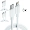 3x Lightning Auf USB-C 1m Ladekabel - Datenkabel Für IPhone 13 12 11 X XS 8 1 3x Lightning Auf USB-C 1m Ladekabel - Datenkabel Für IPhone 13 12 11 X XS 8 -Elektronikpunkt c81cd4b41d54d8e53518f8ef261613c0