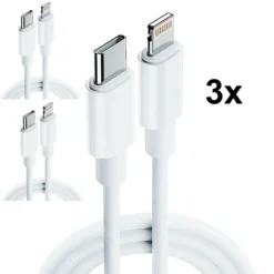 3x Lightning Auf USB-C 1m Ladekabel - Datenkabel Für IPhone 13 12 11 X XS 8