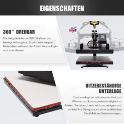 Crenex 5-IN-1 38x38cm Transferpresse T-Shirtpresse Textildruck Heißpresse Hitzepresse 17 Crenex 5-IN-1 38x38cm Transferpresse T-Shirtpresse Textildruck Heißpresse Hitzepresse -Elektronikpunkt c98538807ef8a90bd5ea4a6975a172cc