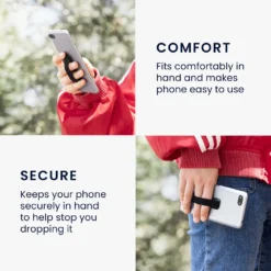 Kwmobile Smartphone Fingerhalter 3 Set - Handy Halter Griff Halterung Einhandbedienung - 3x Handyhalter In Schwarz Weiß Silber -Elektronikpunkt c99ccd881776bf6732eb08075e5dd0e3