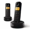 Philips D160 DUO Schnurloses Telefon - 4,1-cm-Display - Schwarz - Plug-and-Play - Lautstärkeregler - Nummererkennung - Optimiertes Design -Elektronikpunkt caa5872a565860481d9e26dbe848999e
