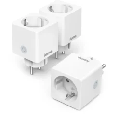 Hama WiFi-Steckdose, Klein Quadratisch, 3680W/16A, 3 St.