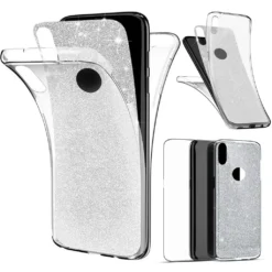 360° Tpu Silikon Schutzhülle Für Huawei P30 Glitzer Handy Hülle Komplett Schutz Glitter Case Cover Transparent