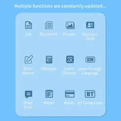 Welikera Mini-Taschenaufkleber-Drucker, Bluetooth Wireless Portable WLAN-Drucker Fotodrucker, Thermodrucker Für Etikett Drucker Kompatibel Mit 10 Druckpapier, Blau -Elektronikpunkt cc1b81debb28e538c07c10a6e1198865