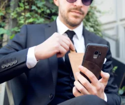 Leder Flip Case Für Samsung Galaxy A52 / A52s Handyhülle Mit 360-Grad Schutz Und Kartenfach -Elektronikpunkt ce67aa667bf6162da28f90168135b377