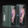 Für Samsung Galaxy Z Fold3 5G Magnetische Vollschutz Kunststoff Hart Cover Handy Tasche Hülle Etuis Grün