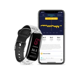 HOAIYO Smartwatch V101-C Smartwatch (0.96 Zoll), Fitness Tracker Für Kinder Teenager, Mit Schrittzähler Pulsuhr Kalorienzähler Und Schlafmonitor, IP68 Wasserdicht Aktivitätstracker,2*Wechselarmband -Elektronikpunkt cf02cc269ff76a664a7ab3966a45ad1b