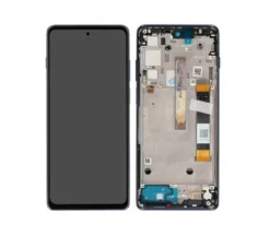 Original LCD Display Touchscreen Bildschirm Rahmen Blau Für Motorola Moto G200 XT2175 & Werkzeug