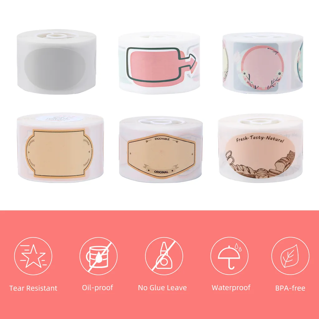 Niimbot Thermo-Etikettenpapier Fuer D101 Etikettendrucker Barcode Preis Groesse Name Blanko-Etiketten Wasserdicht Reissfest 25 X 25 Mm 230 Blatt/Rolle Fuer Home Organizer Supermarkt Store Catering 5 Niimbot Thermo-Etikettenpapier Fuer D101 Etikettendrucker Barcode Preis Groesse Name Blanko-Etiketten Wasserdicht Reissfest 25 X 25 Mm 230 Blatt/Rolle Fuer Home Organizer Supermarkt Store Catering – Bild 3