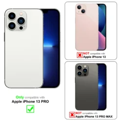 Cadorabo Kamera Schutz Für Apple IPhone 13 PRO Camera Protector Schutzfolie Kratzfest Linsen Schutz
