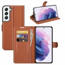 Für Samsung Galaxy S22 Handy Tasche Wallet Premium Schutz Hülle Case Cover Etuis Neu Zubehör Braun