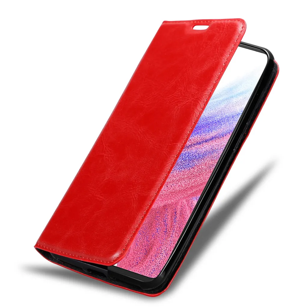 Cadorabo Hülle Für Samsung Galaxy A53 5G Schutz Hülle In Rot Handyhülle Etui Case Cover Magnetverschluss 11 Cadorabo Hülle Für Samsung Galaxy A53 5G Schutz Hülle In Rot Handyhülle Etui Case Cover Magnetverschluss – Bild 9