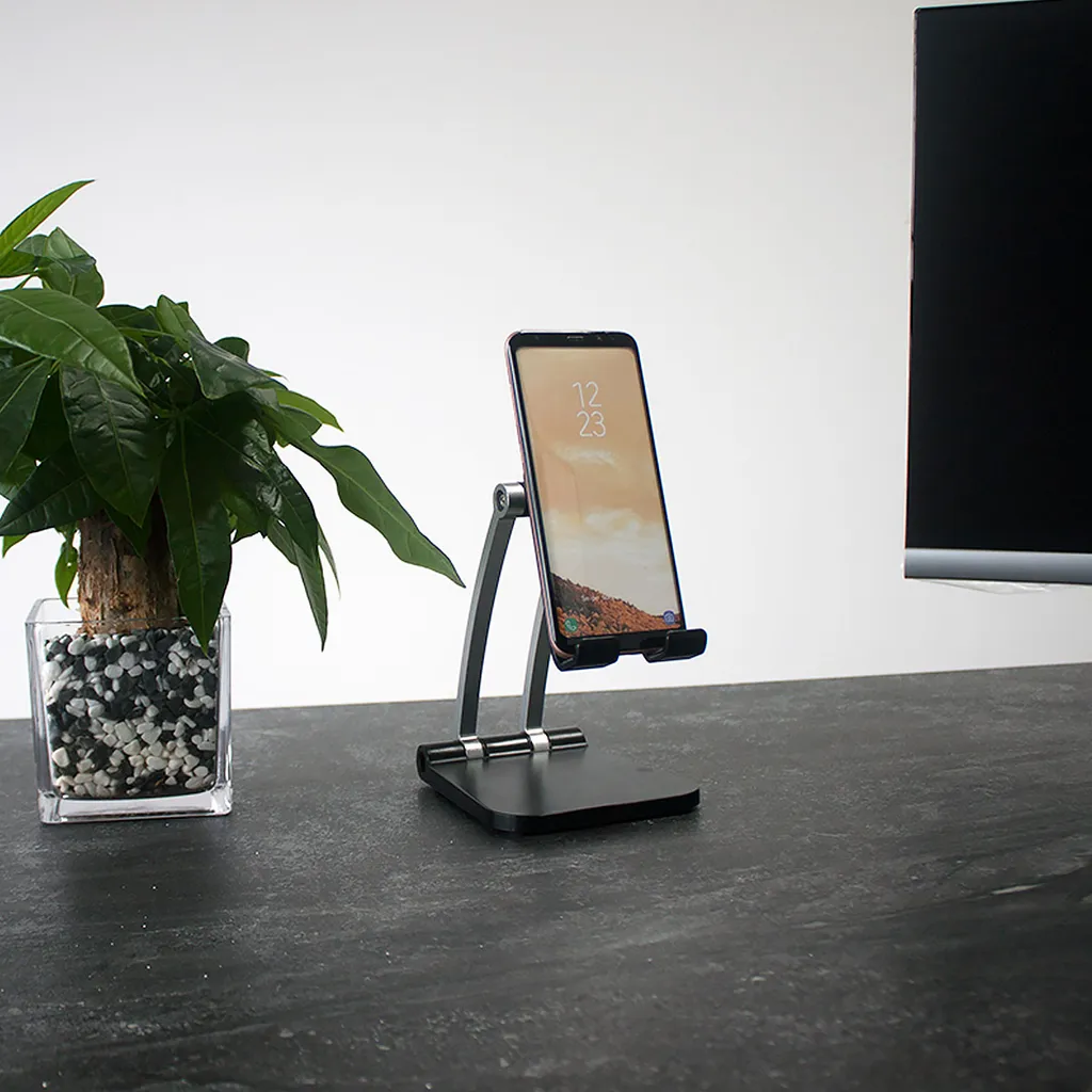 MidGard Faltbare Tischhalterung Für Smartphone Oder Tablet 5 MidGard Faltbare Tischhalterung Für Smartphone Oder Tablet – Bild 3