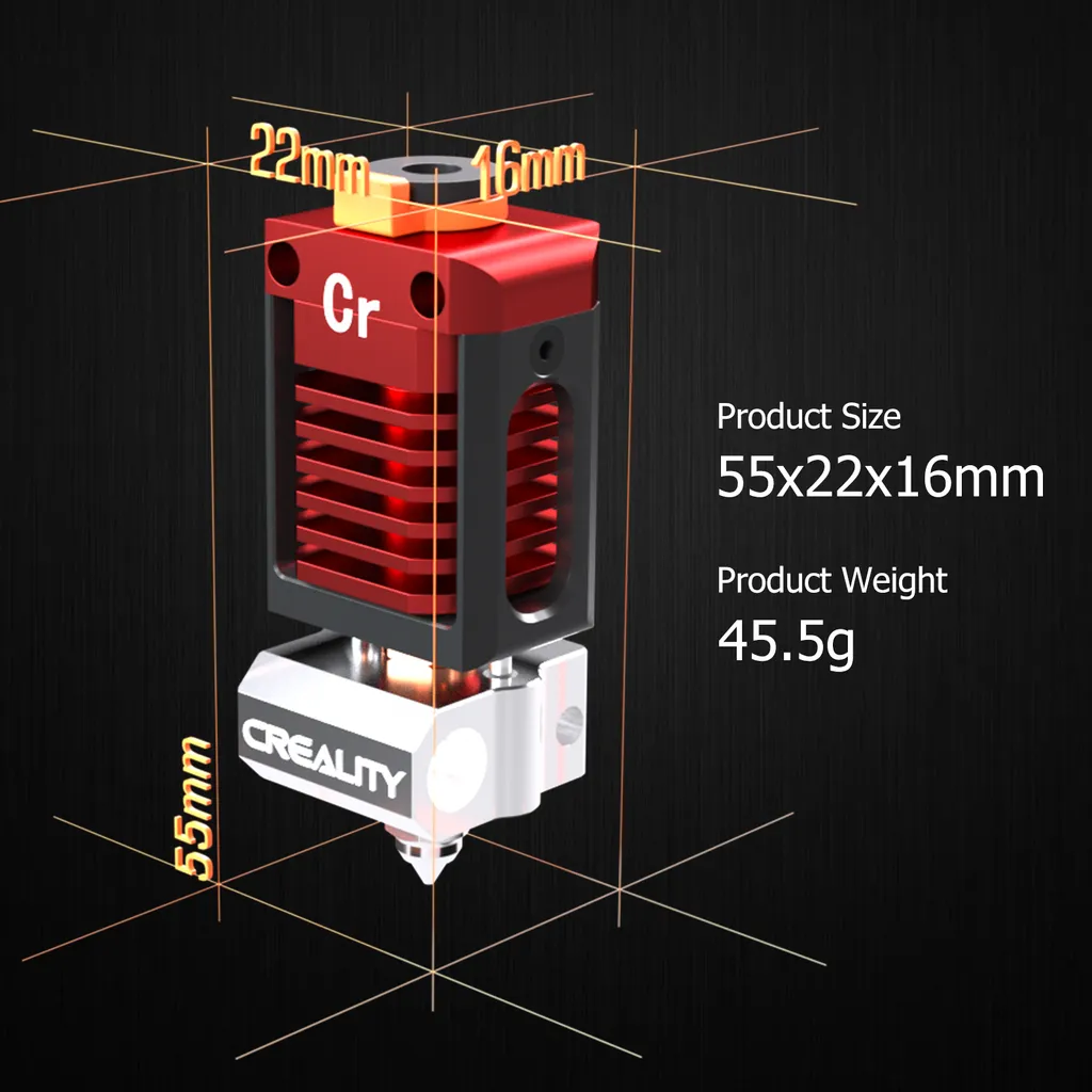 CREALITY 3D Spider Hochtemperatur-Hotend Mit Schneller Waermeableitung Fuer 3D-Drucker Ender-3 Pro/Ender-3/Ender-3 V2/Ender-5/Ender-2/CR-10 S5/CR-10/CR-20 Pro Support PLA ABS-PETG-TPU-Nylon-Filament 8 CREALITY 3D Spider Hochtemperatur-Hotend Mit Schneller Waermeableitung Fuer 3D-Drucker Ender-3 Pro/Ender-3/Ender-3 V2/Ender-5/Ender-2/CR-10 S5/CR-10/CR-20 Pro Support PLA ABS-PETG-TPU-Nylon-Filament – Bild 6