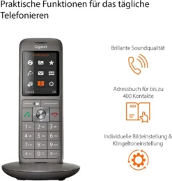 GIGASET CL 660 A Mit Box 200 Anthrazit Schnurloses Telefon Babyphone-Funktion -Elektronikpunkt d47a0915c95e0818b39af9944e87551a