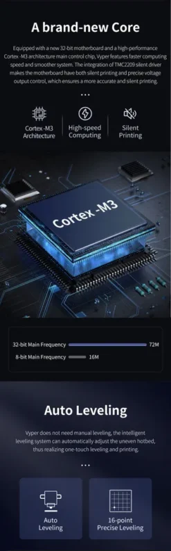 Anycubic® Vyper3D-Drucker Automatische One-Touch-Bettnivellierung Mit 245 X 245 X 260 Mm Druckfläche Aktualisiertes Betriebssystem TMC2209 Still Drucken - EU-Stecker -Elektronikpunkt d52264f8c355bc2f625126fad97d5501