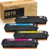 [Mit Chip] 207X 207 XXL Toner Kompatible Für HP W2210X W2211X W2212X W2213X 207A W2210A Multipack Tonerkartusche Für HP Color Laserjet Pro MFP M283fdw M282nw M283fdn M255dw