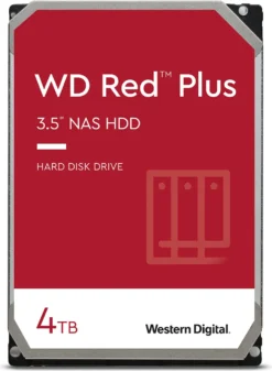 WD Red™ Plus NAS 3,5-Zoll-Festplatte 4 TB, 5400 U/min, SATA 6 Gbit/s