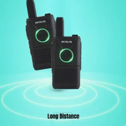 Retevis RT618 Mini Walkie-Talkie, PMR446 Dual-PTT-Handfunkgerät, Wiederaufladbarer Funkgeräte, Notfall-Funkgeräte Für Schule, Krankenhaus (Schwarz, 10 Stück) -Elektronikpunkt d850ac0ca286a5c068071e80c3fcc645