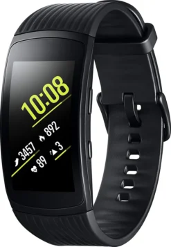 Samsung Gear Fit2 Pro Größe L, Schwarz, SM-R365, SAMOLED 3,81 Cm (1.5 Zoll), Touchscreen, GPS, 34g