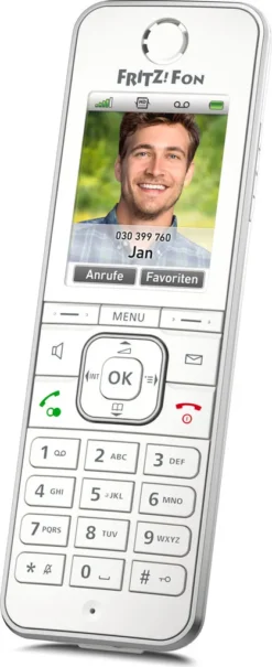 AVM FRITZ!Fon C6 DECT-Telefon Anrufer-Identifikation Weiß