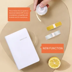 Niimbot B18 Mini-Etikettendrucker Thermotransfer-Aufkleber Barcode-Preisdrucker All-in-One BT Connect With Ribbon & PET Label Sticker Roll Kompatibel Mit Android IOS Microsoft -Elektronikpunkt de686dee75a294b45a5b128da01a052e