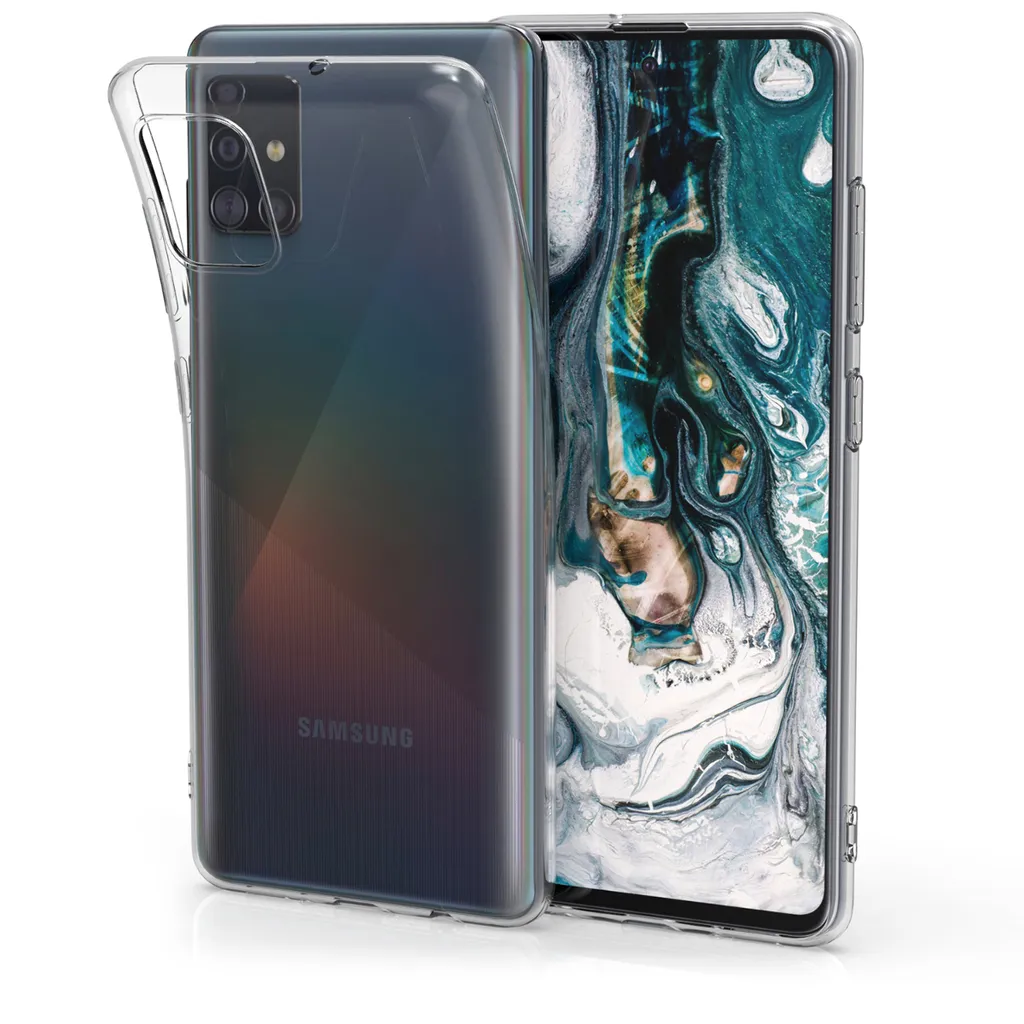Kwmobile Hülle Kompatibel Mit Samsung Galaxy A51 - Silikon Handyhülle Transparent - Handy Case In Transparent 6 Kwmobile Hülle Kompatibel Mit Samsung Galaxy A51 - Silikon Handyhülle Transparent - Handy Case In Transparent – Bild 4