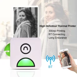Poooli Pocket Thermodrucker 58 Mm Wireless BT-Drucker 300 Dpi Mit 1 Rolle Thermopapier Zum Drucken Von Etiketten Listen Fotos Erstellen Von Journalen Hand Account Planner Kompatibel Mit Android IOS -Elektronikpunkt e17f42859d518bbf6e50d96895ee0331