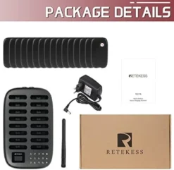 Retekess TD175 Drahtloses Pager Rufsystem, Restaurant Pager System,Vibration, Sofort Einsatzbereit Ohne Pairing, 7 Anrufmodi, 500M, Für Restaurant Bar 18 Retekess TD175 Drahtloses Pager Rufsystem, Restaurant Pager System,Vibration, Sofort Einsatzbereit Ohne Pairing, 7 Anrufmodi, 500M, Für Restaurant Bar -Elektronikpunkt e38290e931937c3733686c1d1c324415