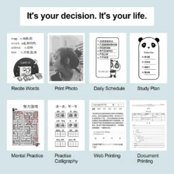 Poooli Pocket Thermodrucker 58 Mm Wireless BT-Drucker 300 Dpi Mit 1 Rolle Thermopapier Zum Drucken Von Etiketten Listen Fotos Erstellen Von Journalen Hand Account Planner Kompatibel Mit Android IOS -Elektronikpunkt e39193eed3c5fe96b03188f9221dab74