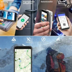 Blackview BV4900 Pro Handys, 5580 MAh NFC 4GB + 64GB 5,7'' Android 10.0 IP68 Wasserdichtes Robustes Dual SIM Smartphone, Farbe: Schwarz -Elektronikpunkt e65325e9787668b93a5d41ac219ddb94