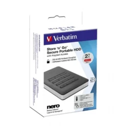VERBATIM 2,5'' 2TB HDD Secure USB 3.1 Mit Tastatur-Zugriff -Elektronikpunkt e6e3c1f6f5009fcf315c67fdd61b7508