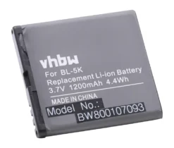 Vhbw Akku Kompatibel Mit Bea-fon SL470, SL570, SL590, SL690 Handy Smartphone Telefon (1200mAh, 3,7V, Li-Ion)