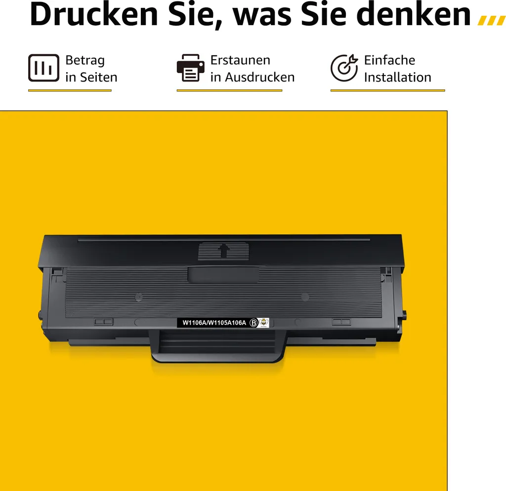 CMYBabee Toner Kompatibel Für HP 106A W1106A Laser 107a 107w MFP 135w 135wg 137fnw Mit CHIP 6 CMYBabee Toner Kompatibel Für HP 106A W1106A Laser 107a 107w MFP 135w 135wg 137fnw Mit CHIP – Bild 4