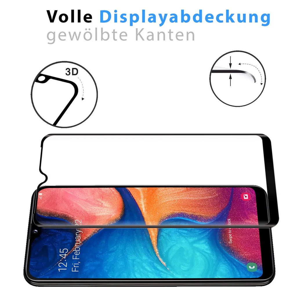 Full Screen Panzerglas Für Samsung Galaxy A12 / M12 Schutzfolie Glas Folie Vollbild Panzerfolie 7 Full Screen Panzerglas Für Samsung Galaxy A12 / M12 Schutzfolie Glas Folie Vollbild Panzerfolie – Bild 5