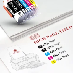 PGI-580 CLI-581 XL Druckerpatronen Für Canon TS6150 TS6151 TS6250 TS6251 TS6350 TS6351 TS705 TR7550 TS8150 TS8151 TS8152 TS8250 TS8251 TS8252 TS8350 (15er-Pack) -Elektronikpunkt eb3e441bb98ac816f1244c5eca090451 1