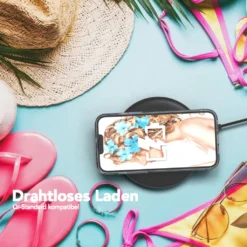 EAZY CASE Hülle Kompatibel Mit Apple IPhone 14 Plus Schutzhülle Mit Flüssig-Glitzer, Handyhülle, TPU / Silikon, Transparent / Durchsichtig, Blau -Elektronikpunkt eb7a8b2080ed2d63bfdbdad130d6e9b0