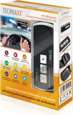 Technaxx Kfz Freisprechanlage BT-X22, Bluetooth, 2 Handys Gleichzeitig -Elektronikpunkt ebf3d301d5126f7c600d99e9a9017d50