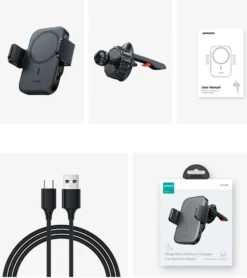 Joyroom Qi Kabelloses Induktionsladegerät 15 W (MagSafe Für IPhone Kompatibel) Für Lüftungsgitter (JR-ZS295) -Elektronikpunkt ed41bc3a58d7e6d0f45c2596a3b55cf1