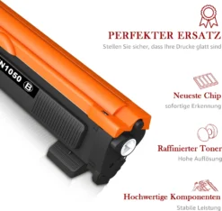 1 Schwarz Kompatible XXL Tonerkartuschen Für Brother TN1050 HL-1212 HL-1110 DCP-1515 DCP-1610 MFC-1810 10 1 Schwarz Kompatible XXL Tonerkartuschen Für Brother TN1050 HL-1212 HL-1110 DCP-1515 DCP-1610 MFC-1810 -Elektronikpunkt ed99bdec03b2786c271ca1ecbecc3d86