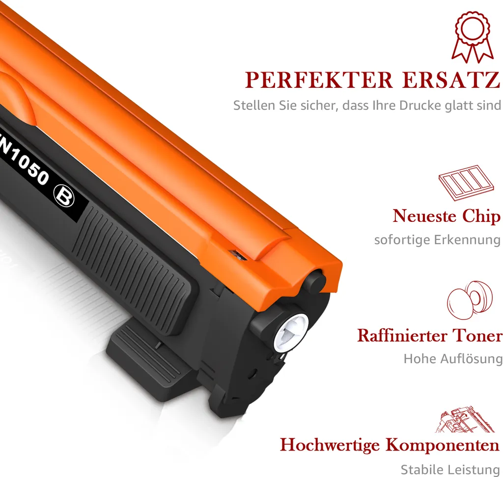 1 Schwarz Kompatible XXL Tonerkartuschen Für Brother TN1050 HL-1212 HL-1110 DCP-1515 DCP-1610 MFC-1810 6 1 Schwarz Kompatible XXL Tonerkartuschen Für Brother TN1050 HL-1212 HL-1110 DCP-1515 DCP-1610 MFC-1810 – Bild 4