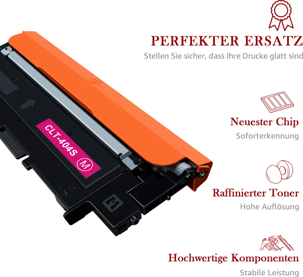 4er Set Toner Kingdom CLT-404S Toner Multipack Kompatibel Für Ersetzt Samsung CLT-P404C Für Samsung Xpress SL C480W C480FW C480 C480FN C430W C430 C430 6 4er Set Toner Kingdom CLT-404S Toner Multipack Kompatibel Für Ersetzt Samsung CLT-P404C Für Samsung Xpress SL C480W C480FW C480 C480FN C430W C430 C430 – Bild 4