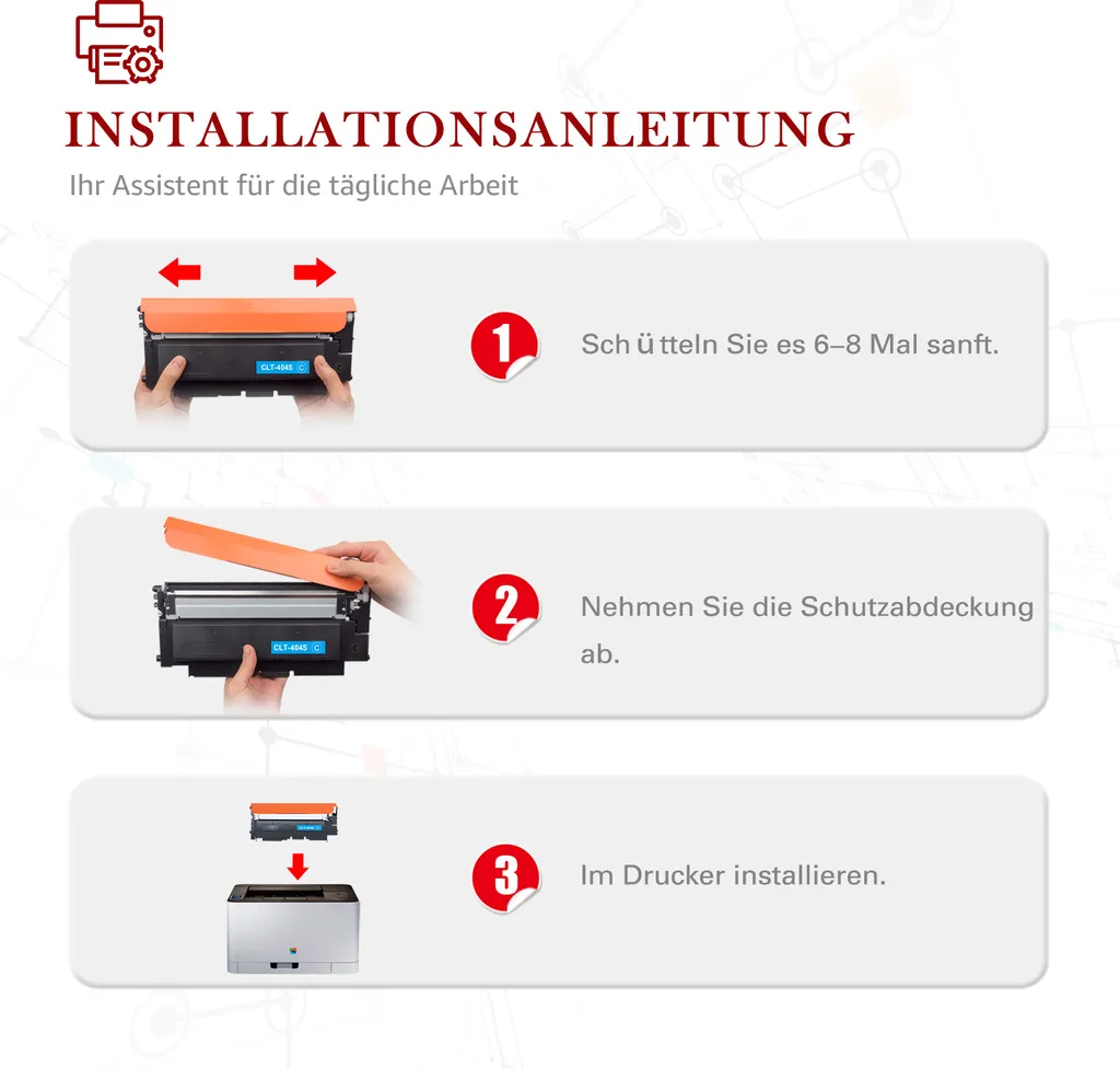 4er Set Toner Kingdom CLT-404S Toner Multipack Kompatibel Für Ersetzt Samsung CLT-P404C Für Samsung Xpress SL C480W C480FW C480 C480FN C430W C430 C430 7 4er Set Toner Kingdom CLT-404S Toner Multipack Kompatibel Für Ersetzt Samsung CLT-P404C Für Samsung Xpress SL C480W C480FW C480 C480FN C430W C430 C430 – Bild 5