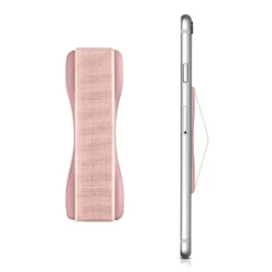 Kwmobile Smartphone Fingerhalter Griff Halter - Selbstklebende Handy Fingerhalterung - Finger Halter Kompatibel Mit IPhone Samsung Sony Handys Roségold