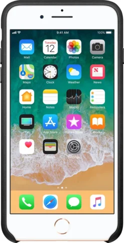 Apple IPhone 7 Plus / 8 Plus Leder Case, Schwarz -Elektronikpunkt f37774619a48181259cbd2844e9519fd