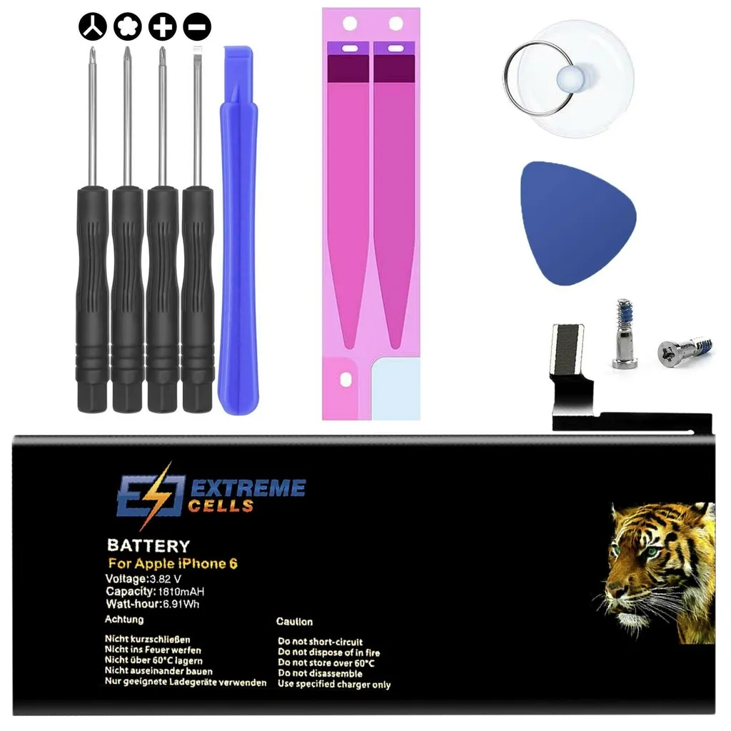 Extremecells Akku Für Apple IPhone 6 Inkl. Werkzeug Accu Batterie Battery 3 Extremecells Akku Für Apple IPhone 6 Inkl. Werkzeug Accu Batterie Battery